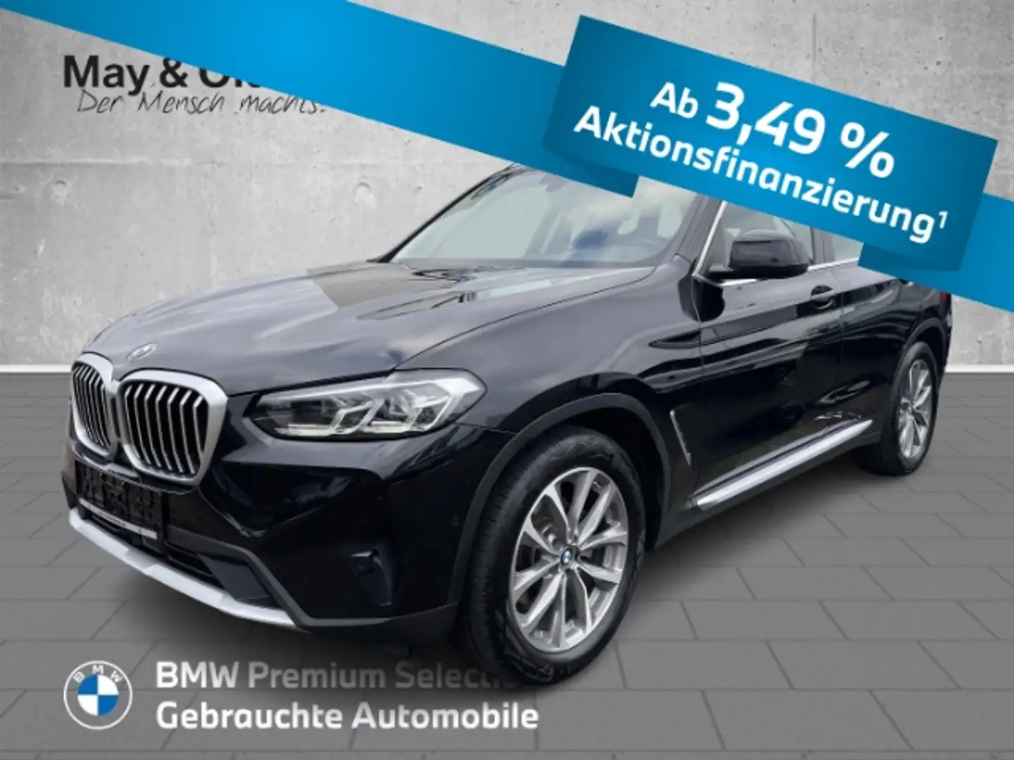 BMW X3 20i x Drive Aut. +LED+Navi+AHK+H/K+ACC+Leder+ Negro - 1