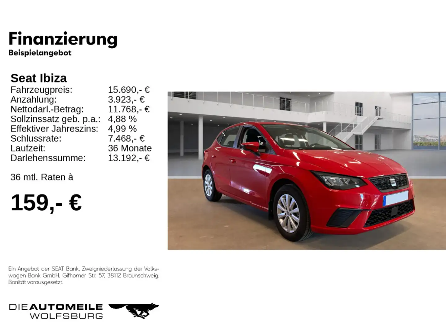 SEAT Ibiza 1.0 TSI Style CLIMATR/SITZHZ/LED/PDC Rood - 2