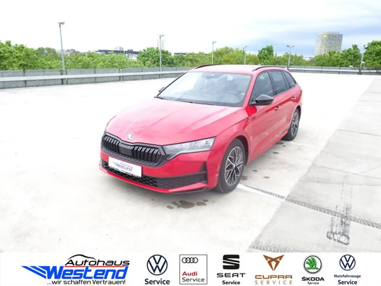 Skoda Octavia Combi Sportline 2.0l TDI 110kW DSG Navi LED Klima Rot - 2