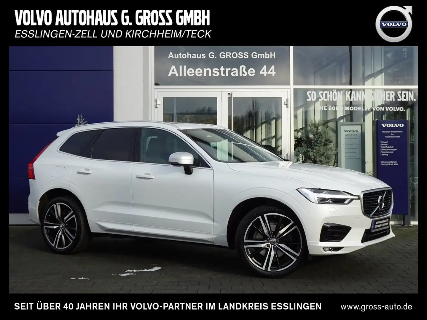 Volvo XC60 D4 AWD Geartronic R-Design Wit - 1