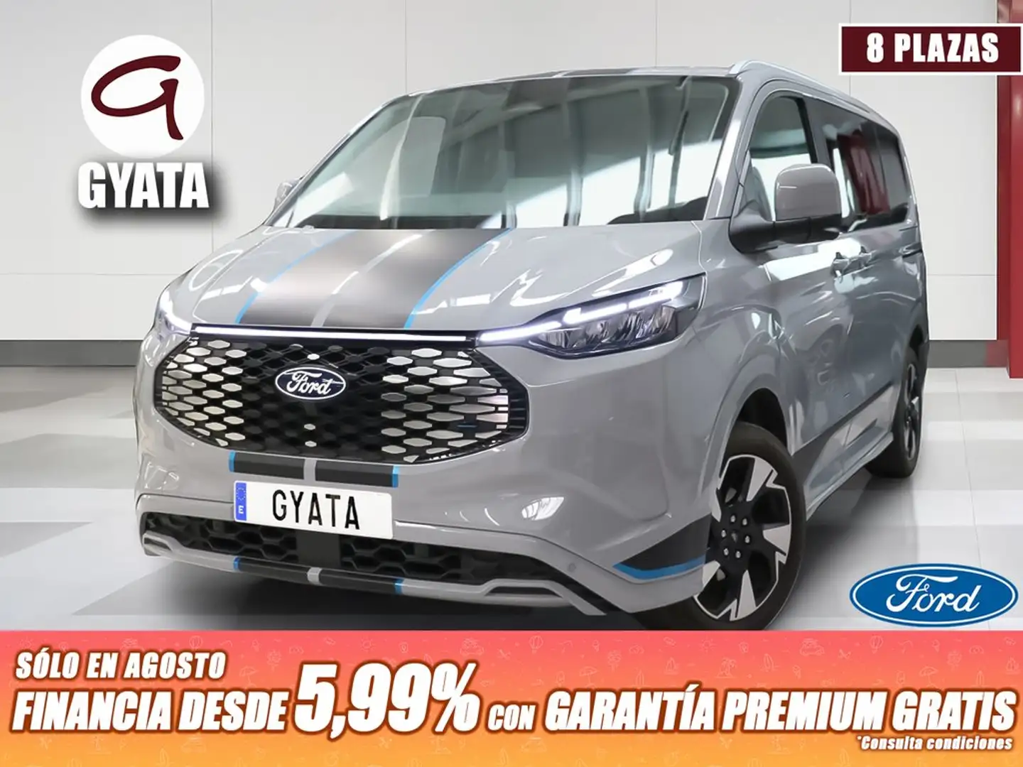 Ford Tourneo Custom E-Grand Titanium X 160kW Gris - 1