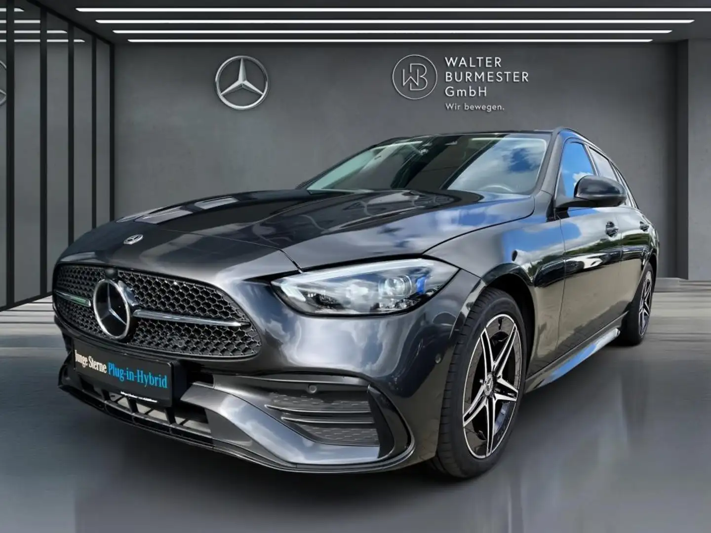 Mercedes-Benz C 300 e T-Modell +MBUX+AMG+Night+KAMERA+Ambiente Szary - 1