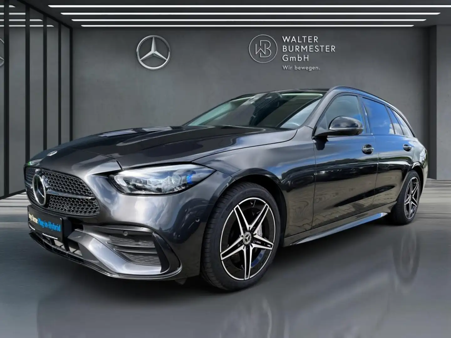 Mercedes-Benz C 300 e T-Modell +MBUX+AMG+Night+KAMERA+Ambiente Szary - 2