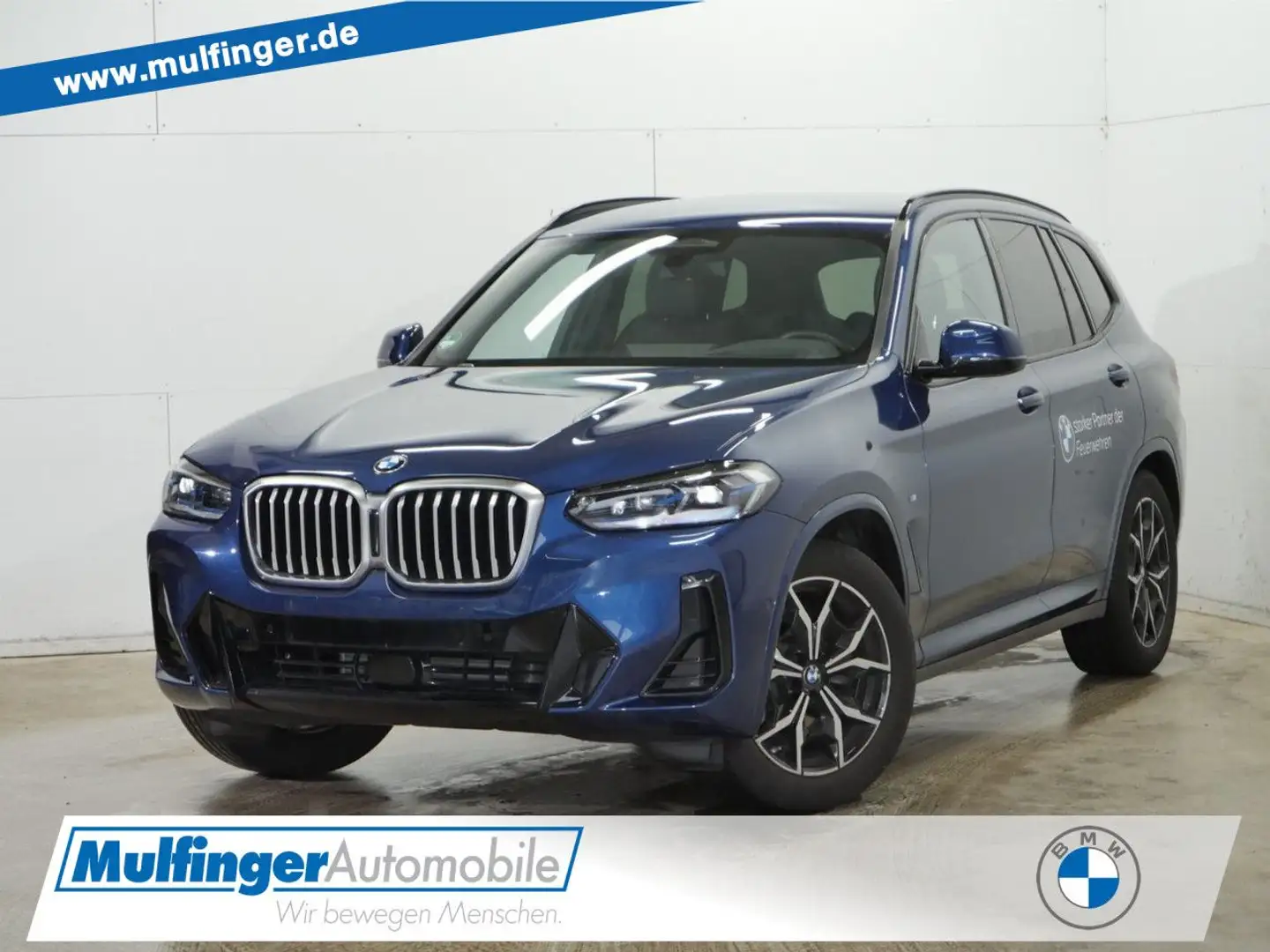 BMW X3 x20d M Sport Standh.Laser HUD ACC Kamera AHK Blau - 1