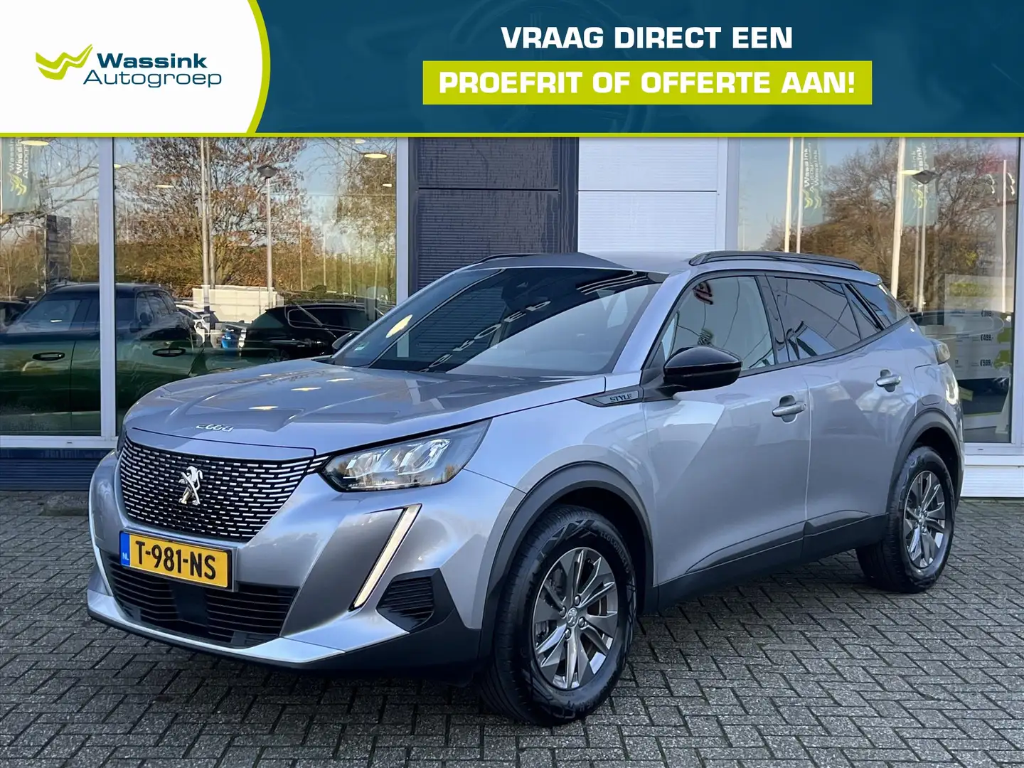 Peugeot e-2008 EV 50kWh 136pk Style | Airconditioning | Parkeer c Grau - 1