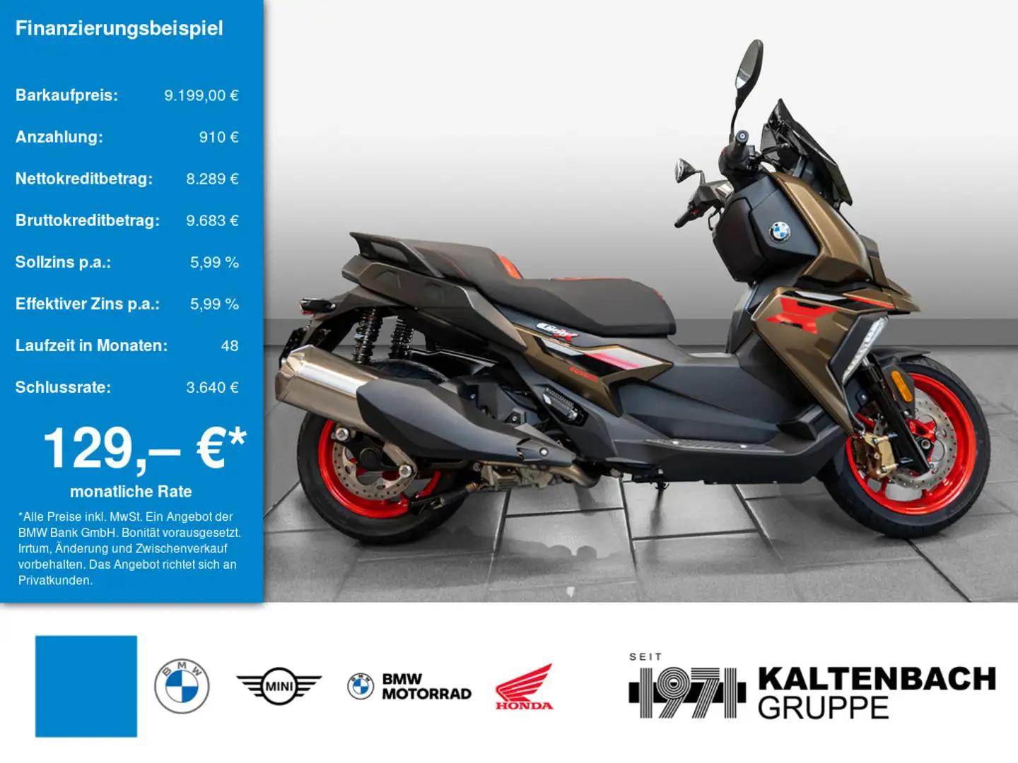 BMW C 400 X KOMFORT-P. GRIFFHEIZUNG LED Rugged Maro - 1