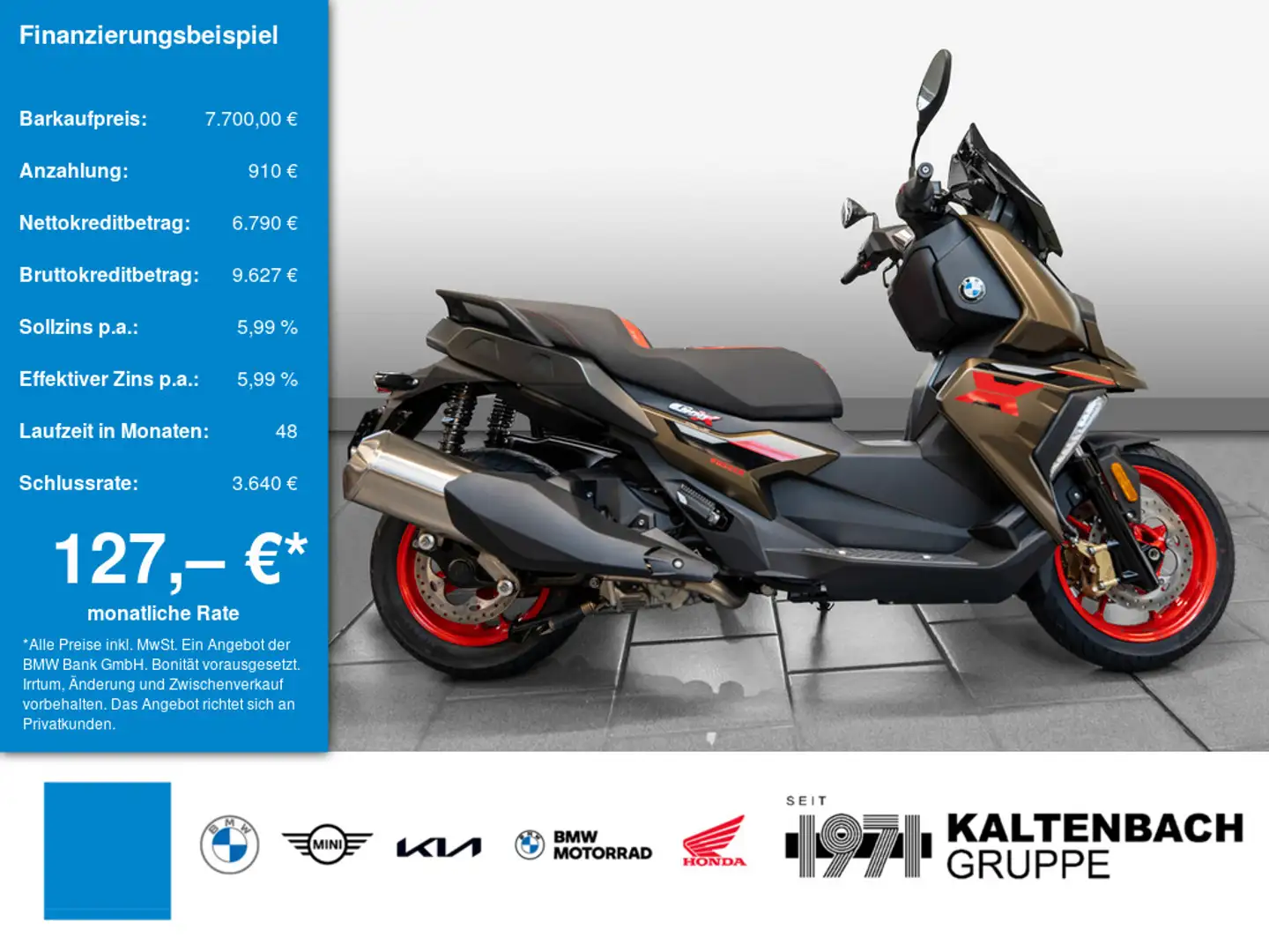 BMW C 400 X KOMFORT-P. GRIFFHEIZUNG LED Rugged Hnědá - 1