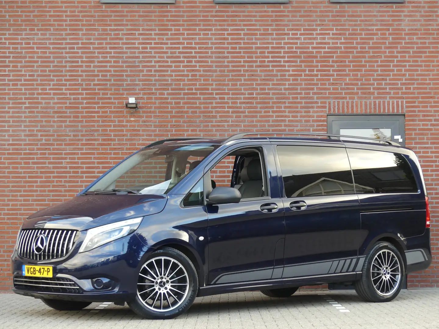 Mercedes-Benz Vito 114 CDI Lang Dubbel Cabine Dubbele schuifdeuren LE Blau - 1