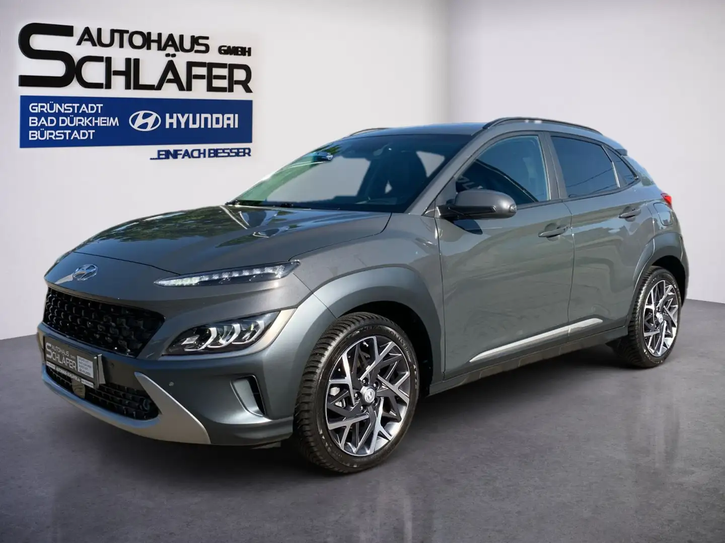Hyundai KONA KONA 1.6 GDI Prime Hybrid Navi LED Leder 1Hd Grey - 1