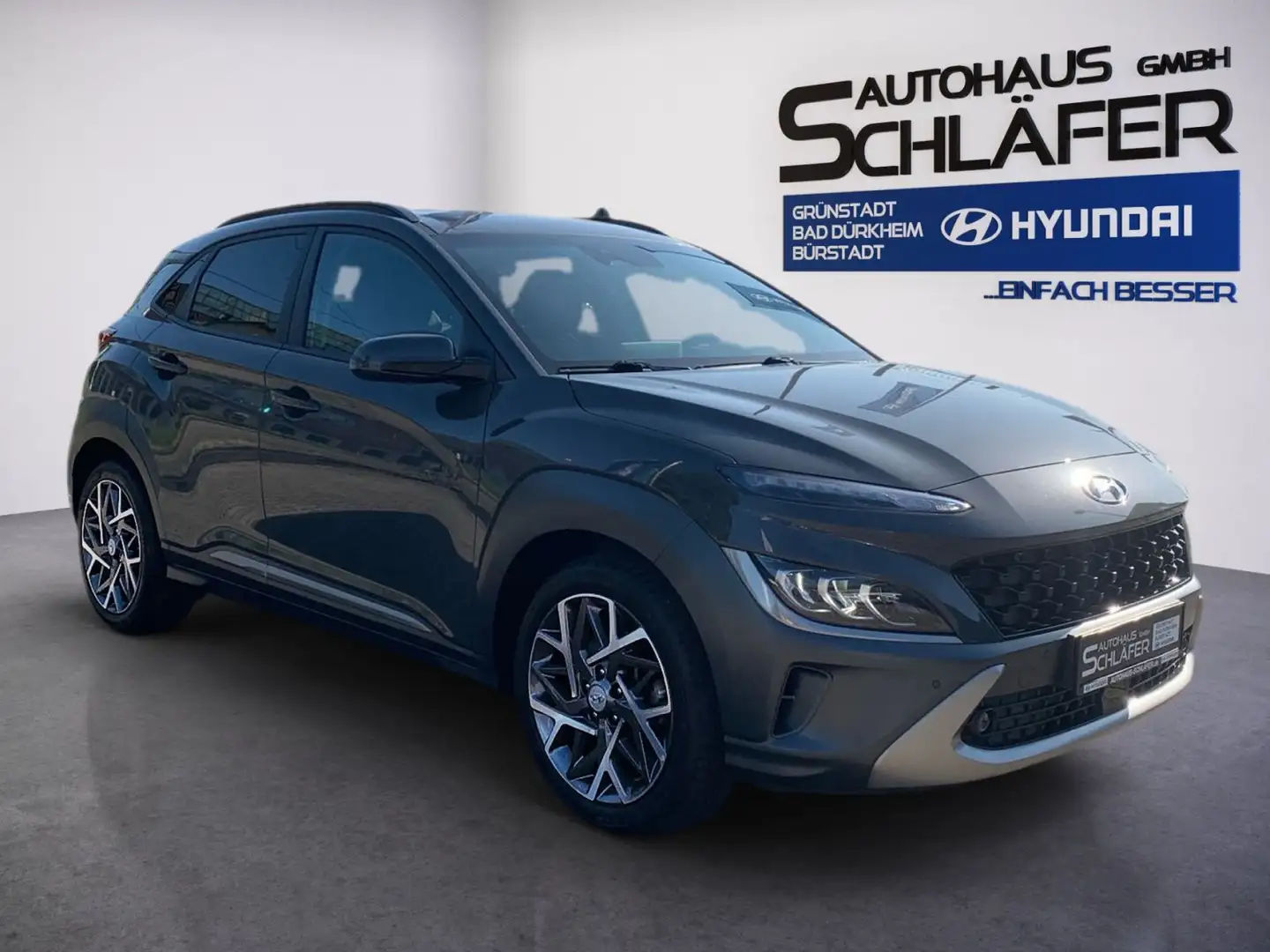 Hyundai KONA KONA 1.6 GDI Prime Hybrid Navi LED Leder 1Hd Grey - 2