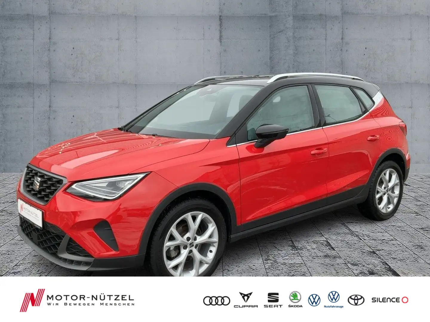 SEAT Arona 1.0 TSI FR LED+NAV+ACC+APP+SHZ+PDC+DAB+17" Rot - 1