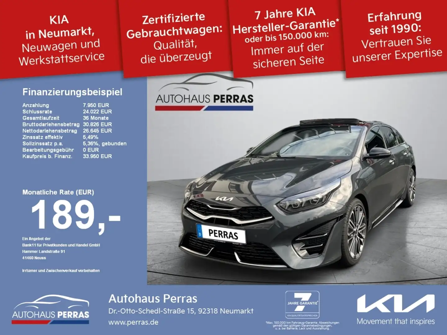 Kia ProCeed / pro_cee'd ProCeed 1.5T 140 DCT7 GTL TEC Glasdach Leder Leder - 1