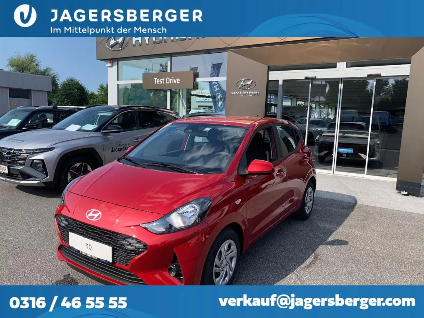 Hyundai i10 GO 1,0 MT a5bg1 Rood - 1