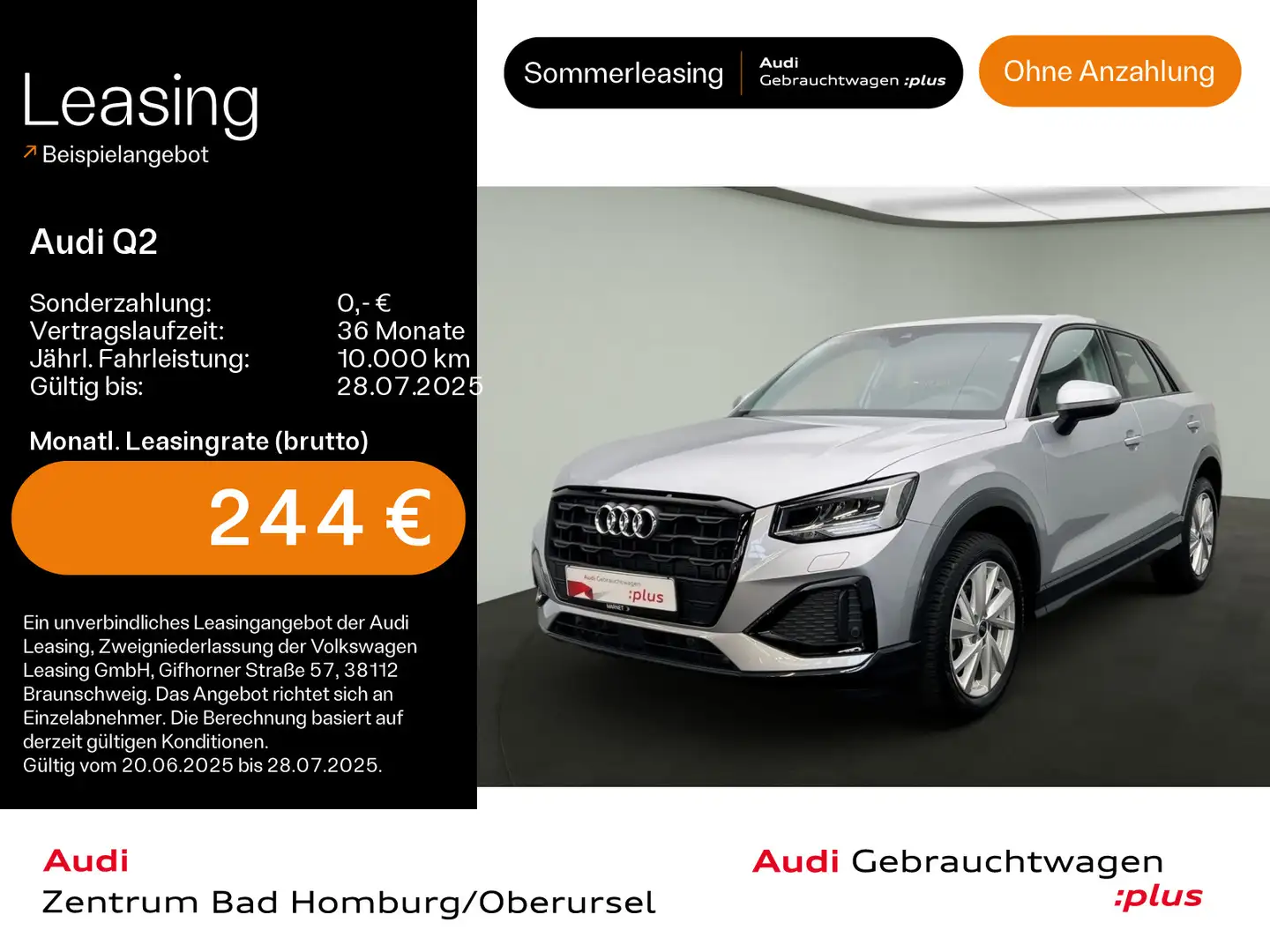 Audi Q2 Advanced 35 TFSI*Navi*LED*PDC*Virtual Cockpit Silber - 1