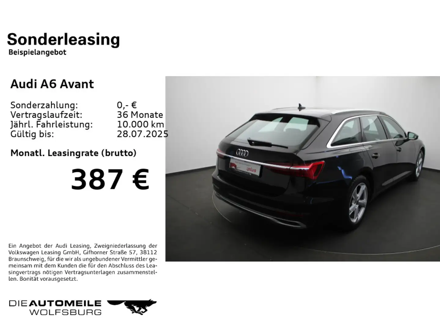 Audi A6 45 TFSI S tronic advanced Matrix/ACC/Pa Schwarz - 2