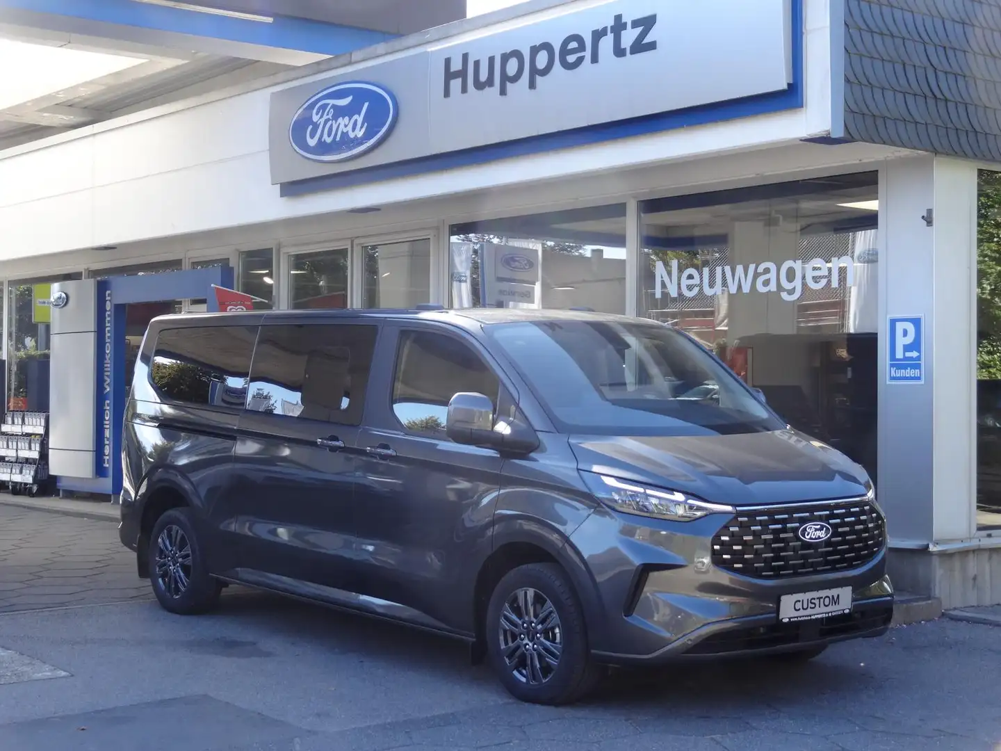 Ford Tourneo Custom L2 Titanium AHK LED RFK SHZ PDC Gris - 1