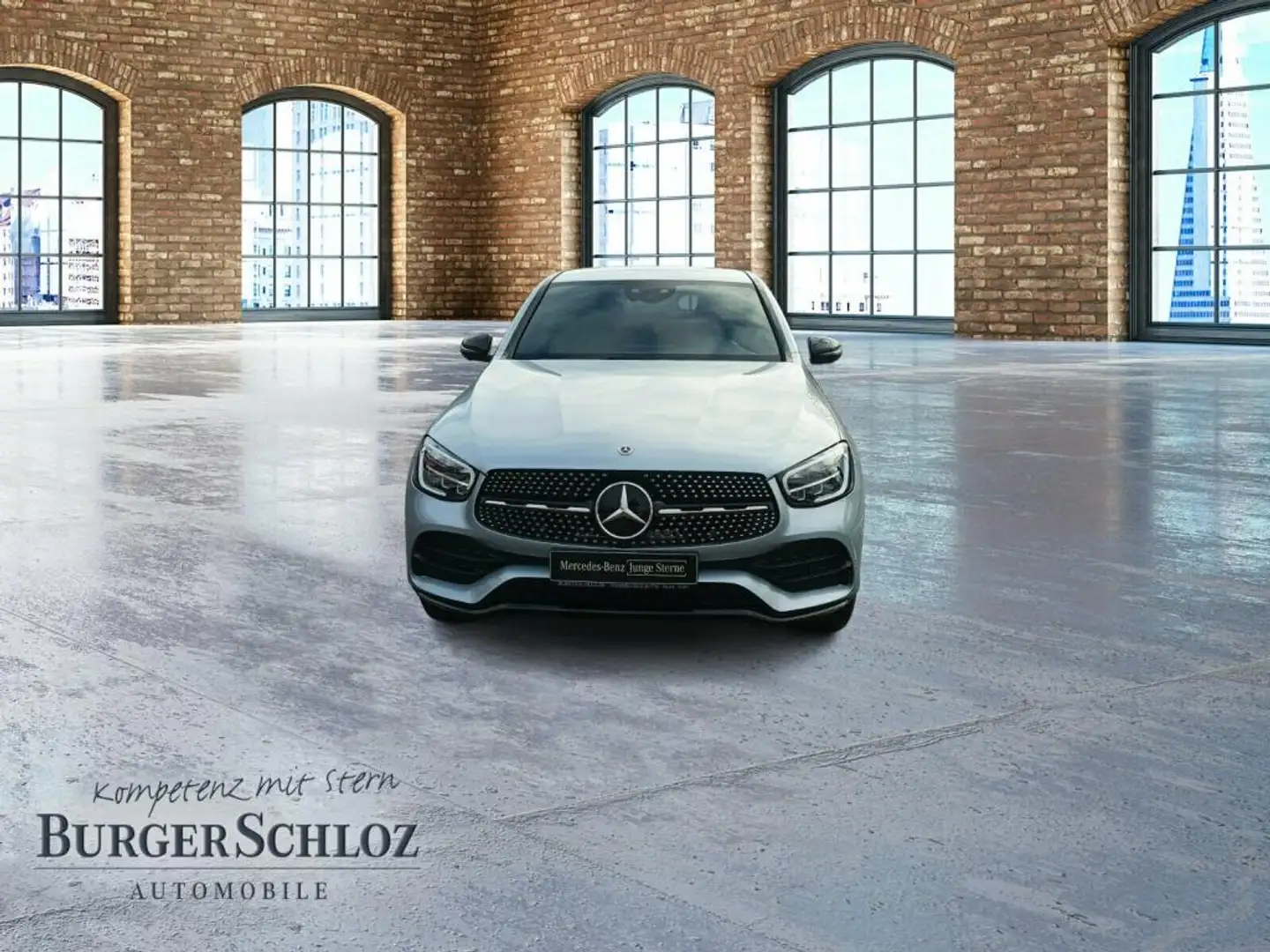 Mercedes-Benz GLC 300 d 4M Coupé AMG 360 ACC AHK AUT Kam. LED Silber - 2