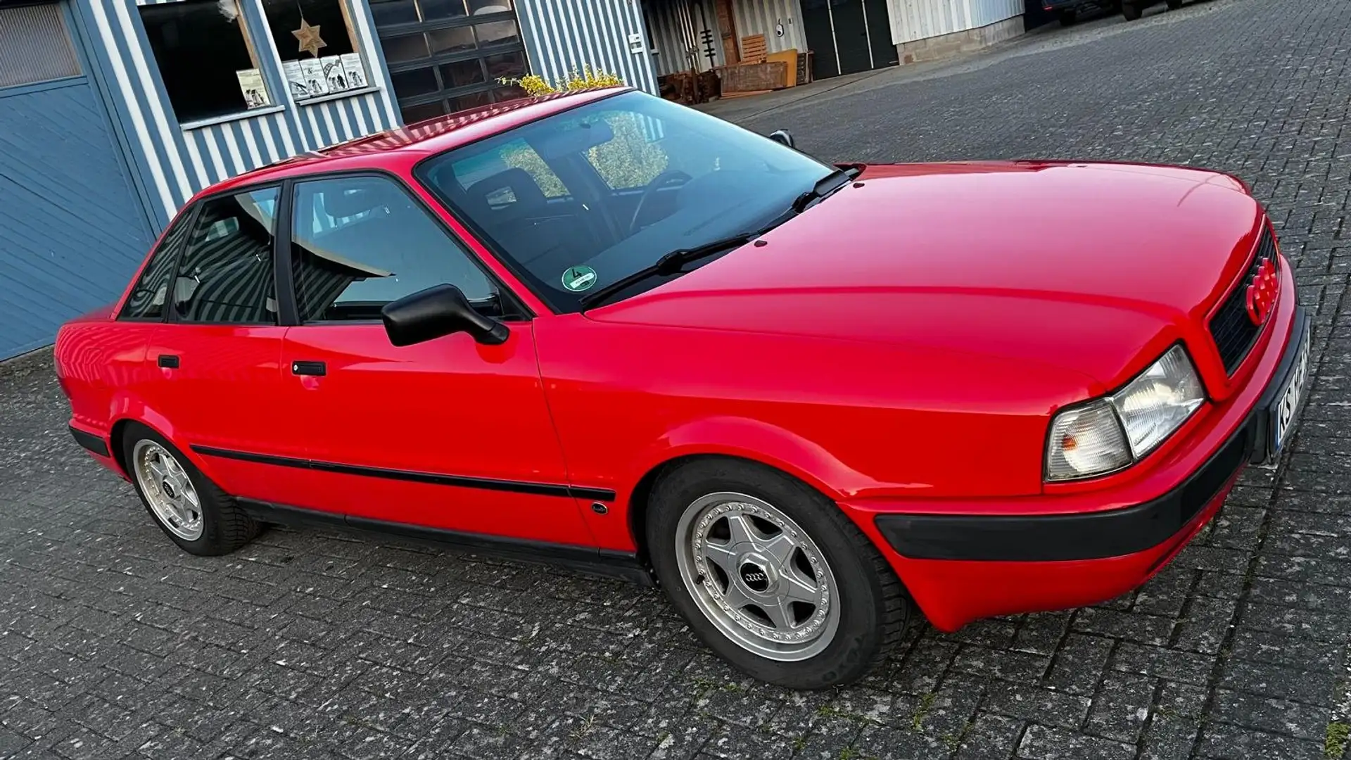 Audi 80 2.0 E Tüv neu LPG Airbag USB Radio Rouge - 1
