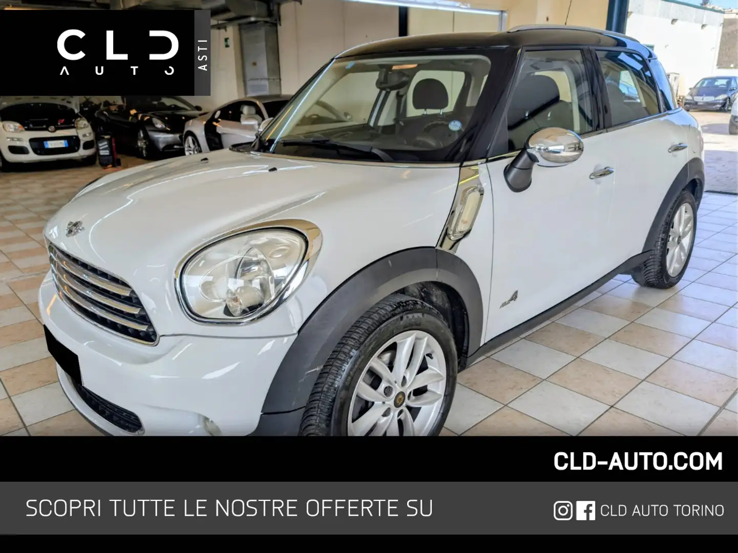 MINI Cooper D Countryman 1.6d  all4 111cv Blanc - 1