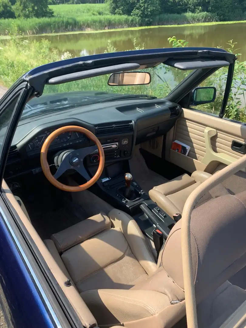 BMW E30 cabrio Azul - 1