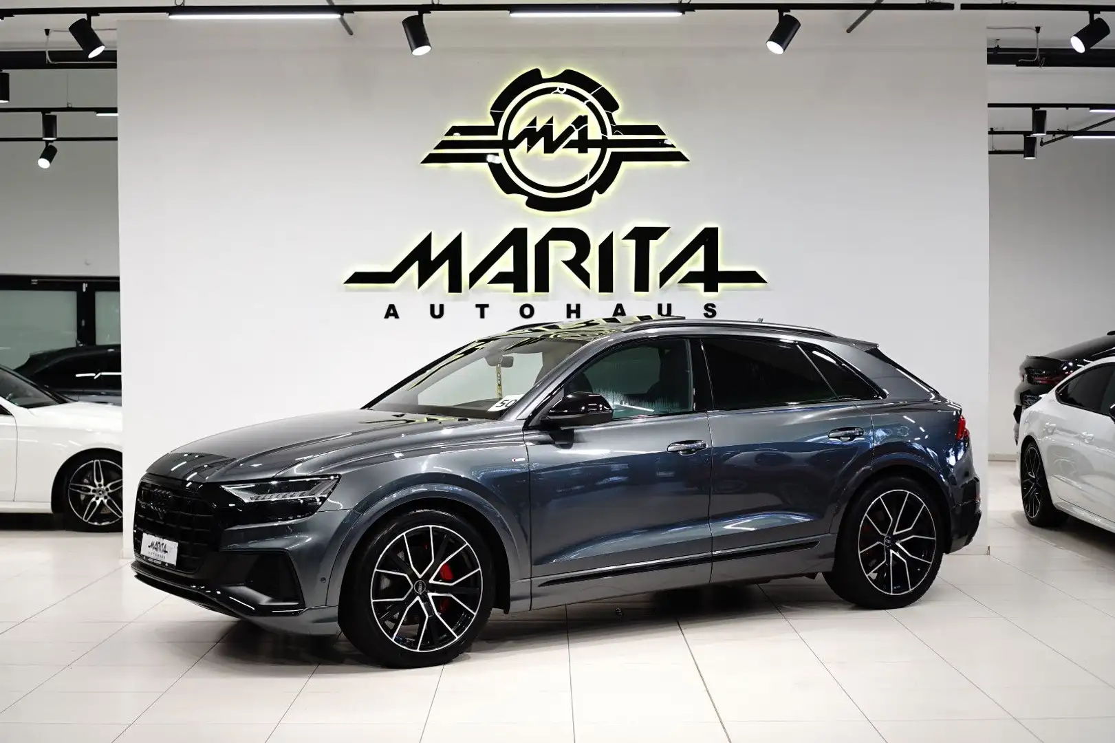 Audi Q8 50|S-LINE+RS|HUD|NIGHT|SOFT|LUFT|3D-KAM.|B&O| Grau - 1