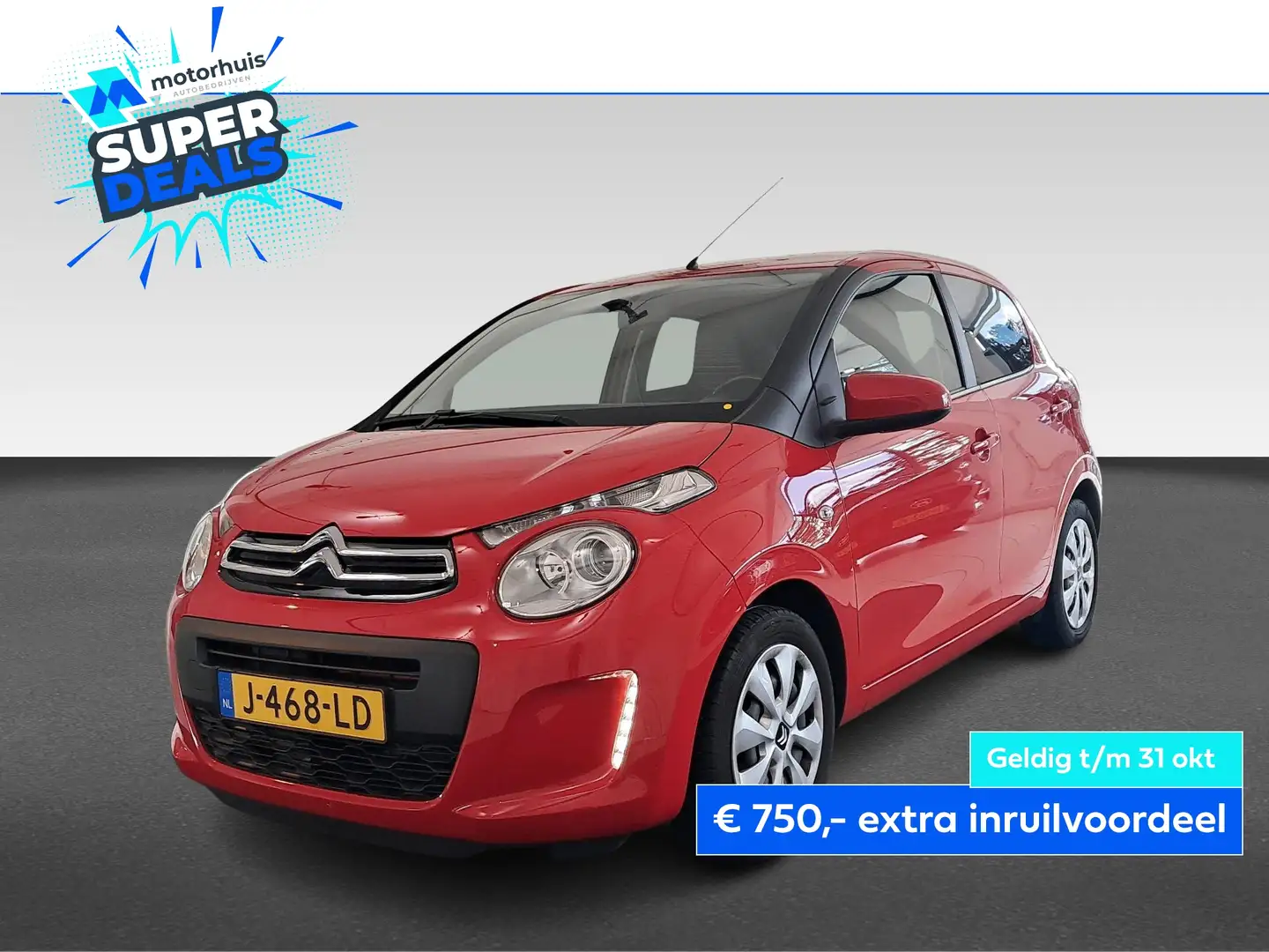 Citroen C1 1.0 VTi 72PK Rouge - 1