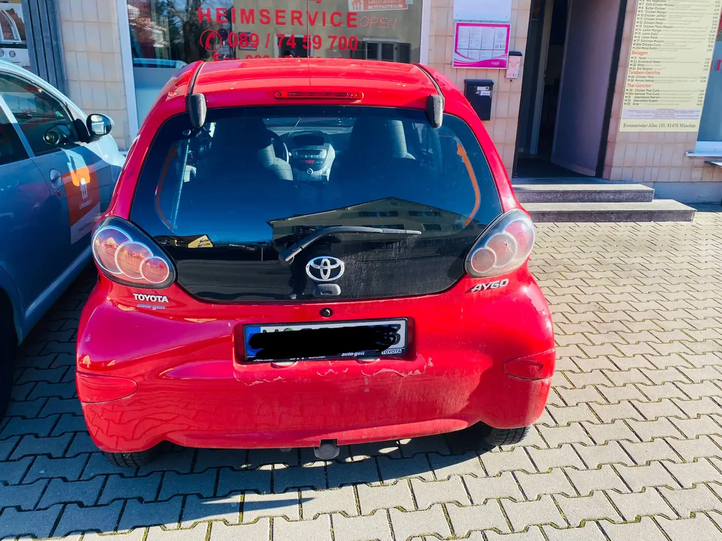 Toyota Aygo Guter Zustand Preis verhandelbar Exportauto Czerwony - 2