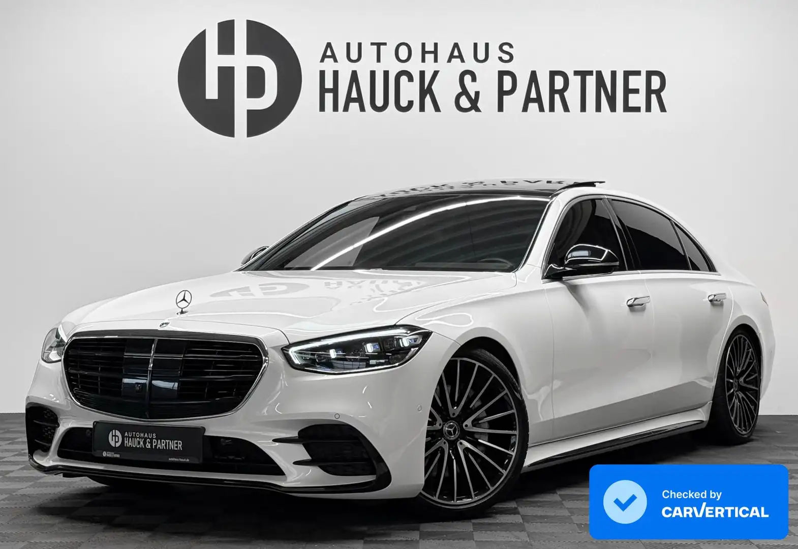 Mercedes-Benz S 500 AMG 4M Lang*Pano*Burmester*TV*H-Up*MwSt* Weiß - 1