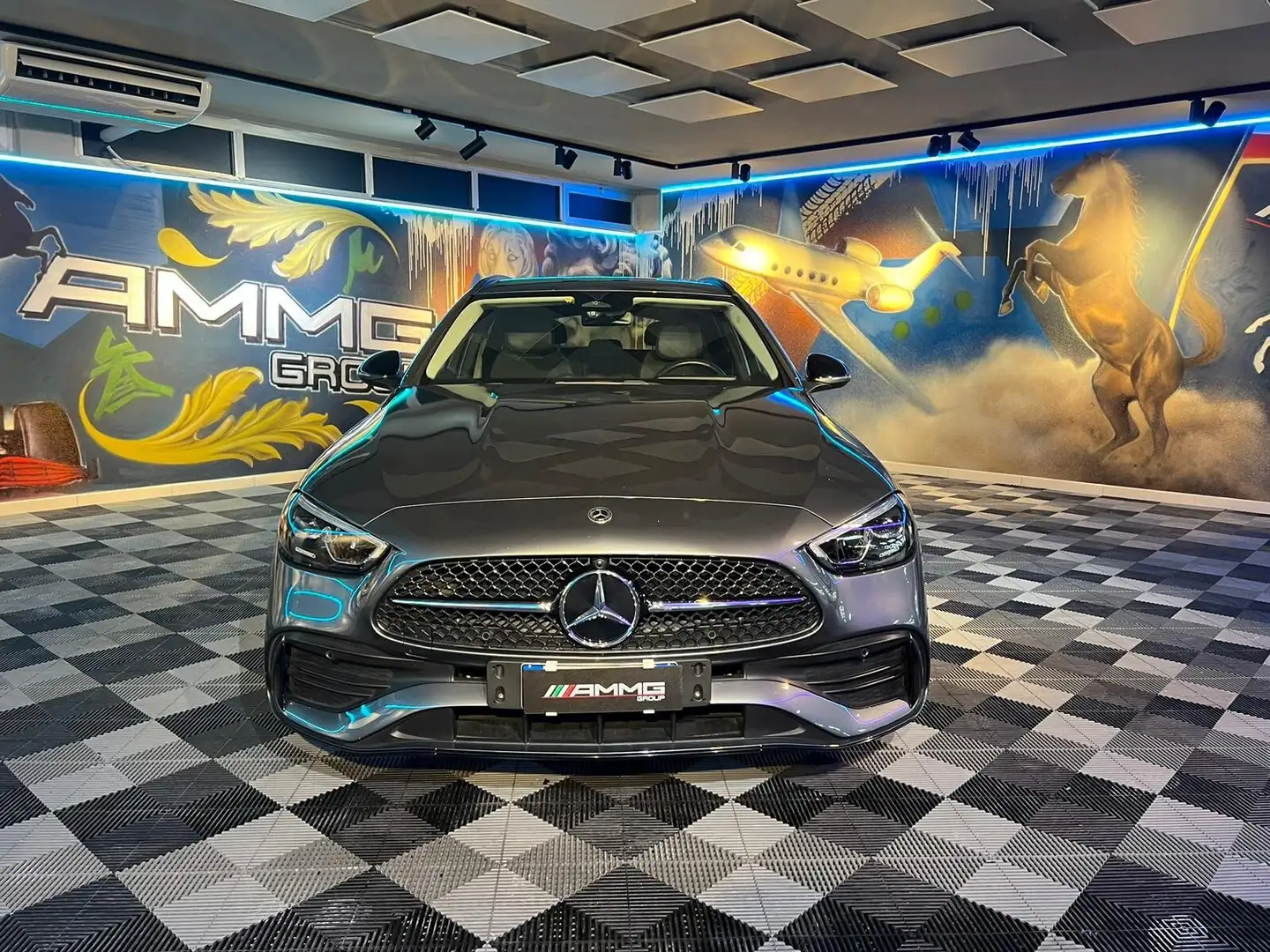 Mercedes-Benz C 300 SW e phev Premium auto (189) Grigio - 2