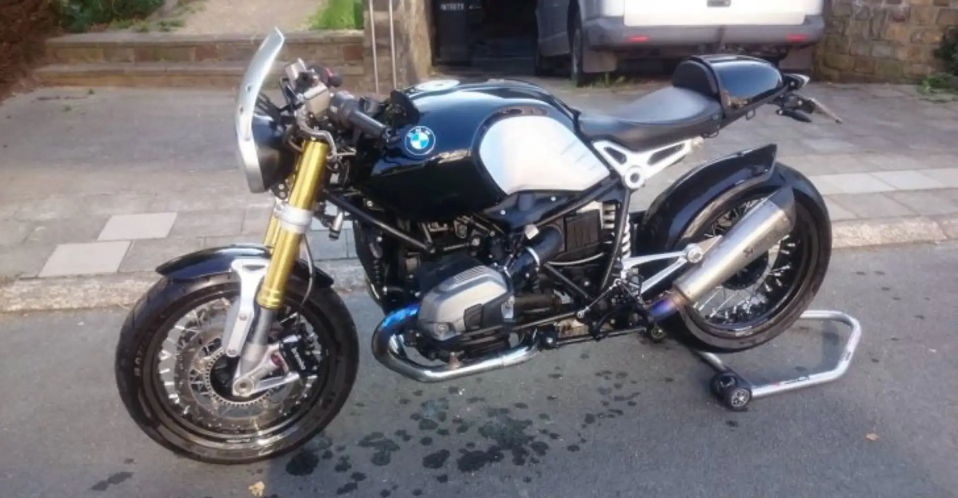 BMW R nineT freins/embrayage BERINGER - jantes ALPINA tubeless Noir - 1