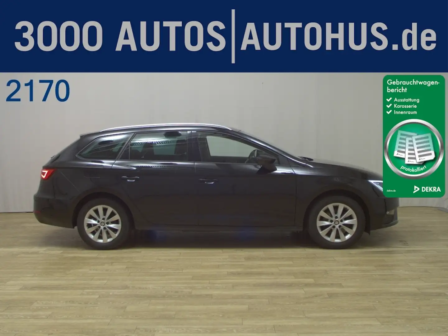 SEAT Leon Sportstourer 1.6 TDI Style Leder Nav LED vc Schwarz - 1