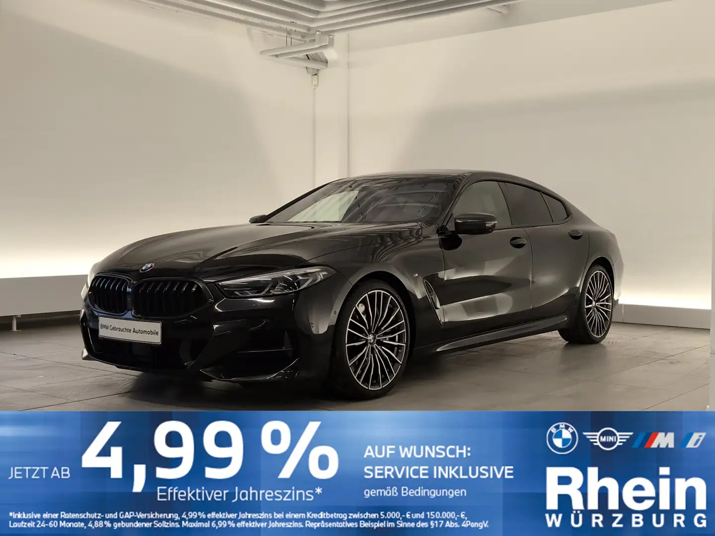 BMW M850 i xDrive Gran Coupé Navi/Laser/H&K/Pano/WLAN Schwarz - 1