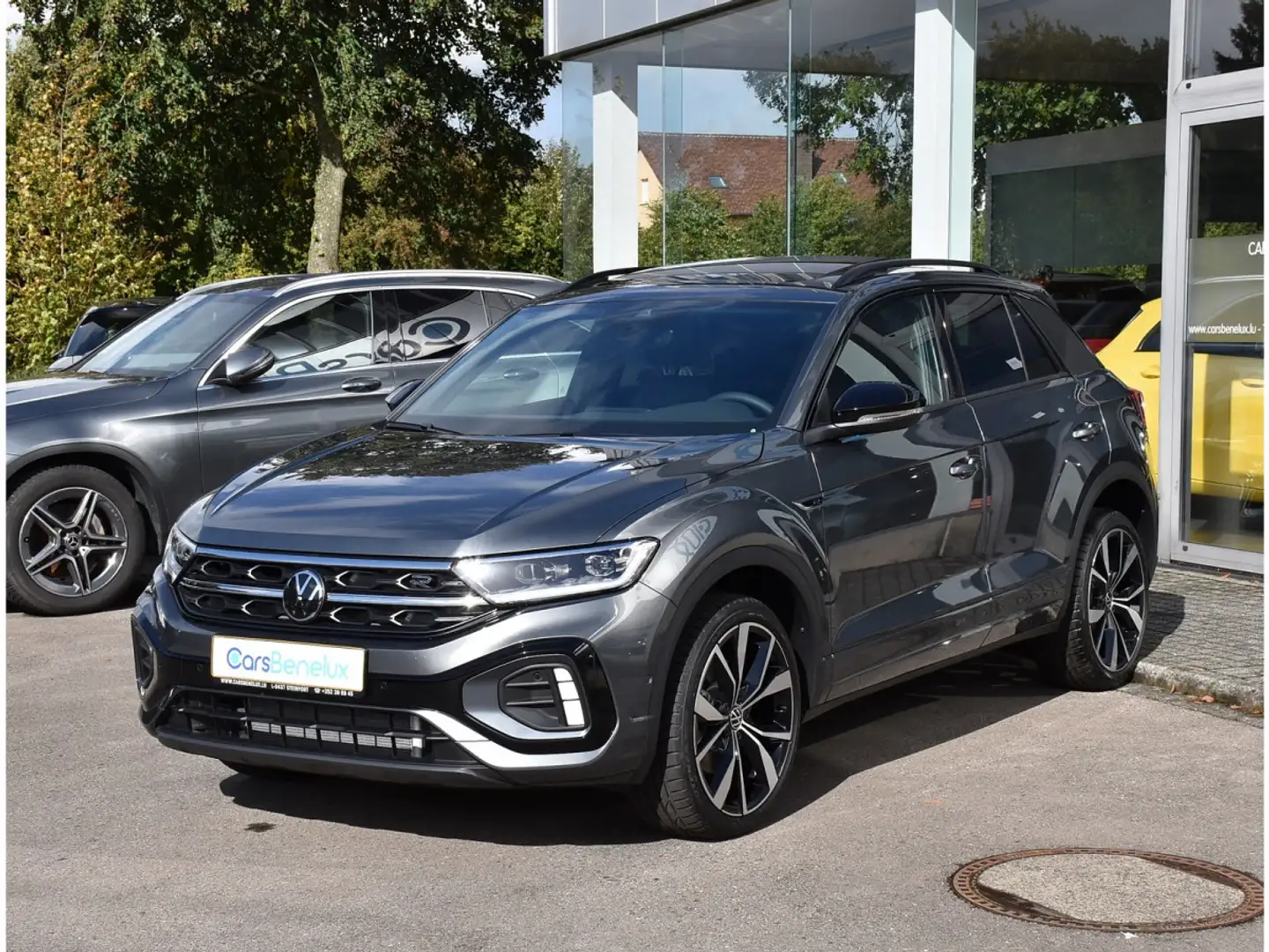 Volkswagen T-Roc 2.0 TDI R-Line DSG TO PANO ACC APPLECARPLAY CAM Gris - 2