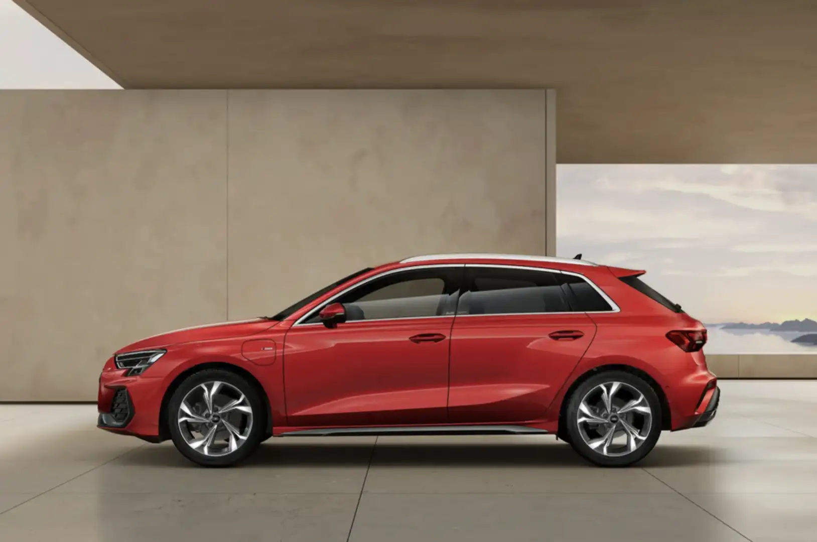 Audi A3 Sportback TFSI e S line S tronic 150kW Rojo - 2