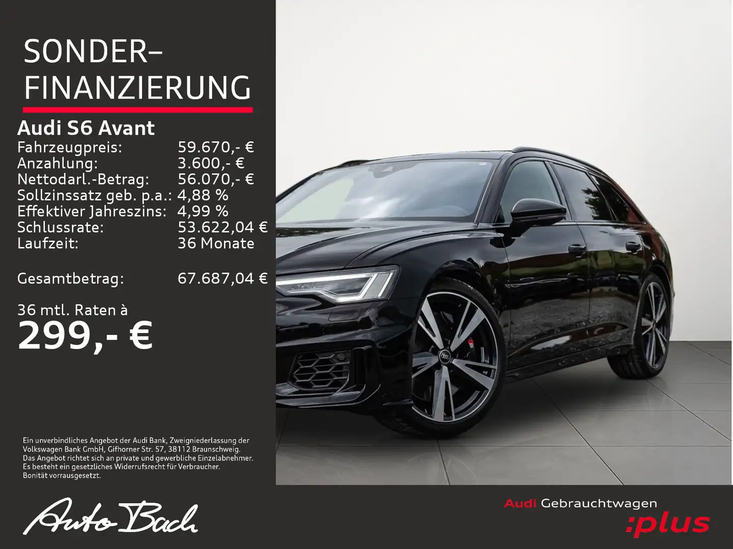 Audi S6 TDI tiptronic Navi AHK HuD ACC Pano B&O Nero - 2