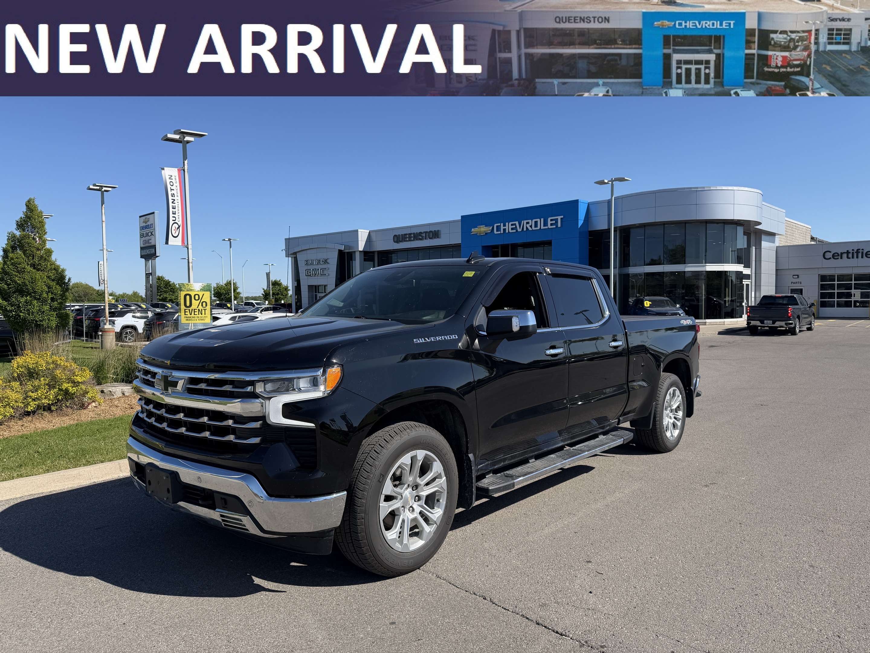 Black 2024 Chevrolet Silverado 1500 Pickup Truck Four-Wheel Drive Automatic