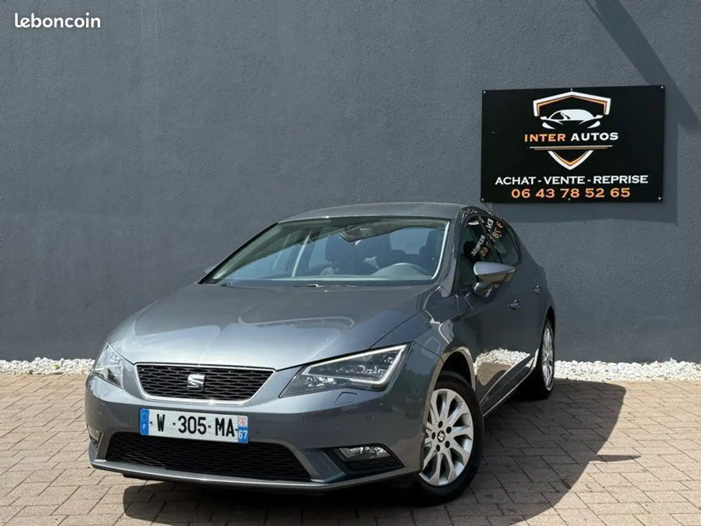 SEAT Leon Style Tsi Faible KM 1ère main Gris - 2