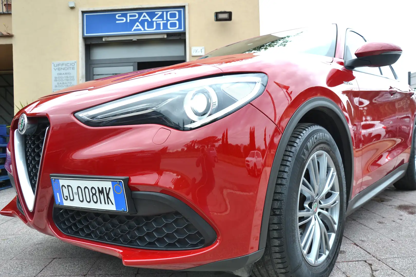 Alfa Romeo Stelvio 2.2 160CV AT8 SUPER  **LED-NAV-PDC** UNIPRO'** Rouge - 1