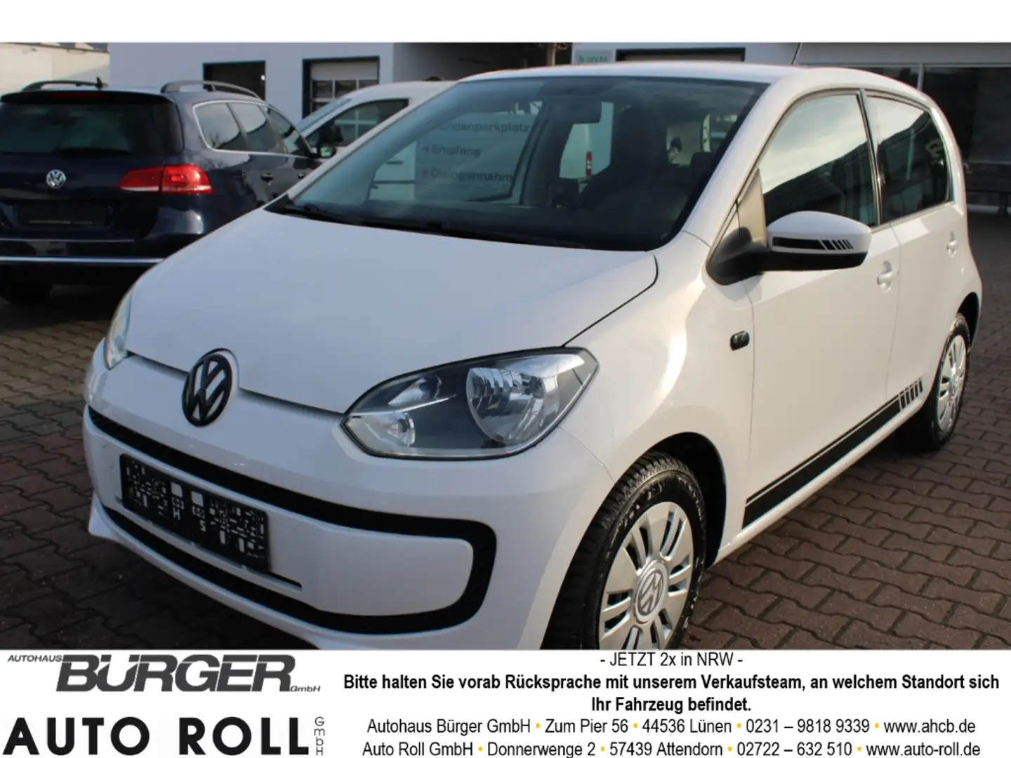Volkswagen up! move Navi Klimaautom GA teilb.Rücksb AUX MP3 CD eF Weiß - 1