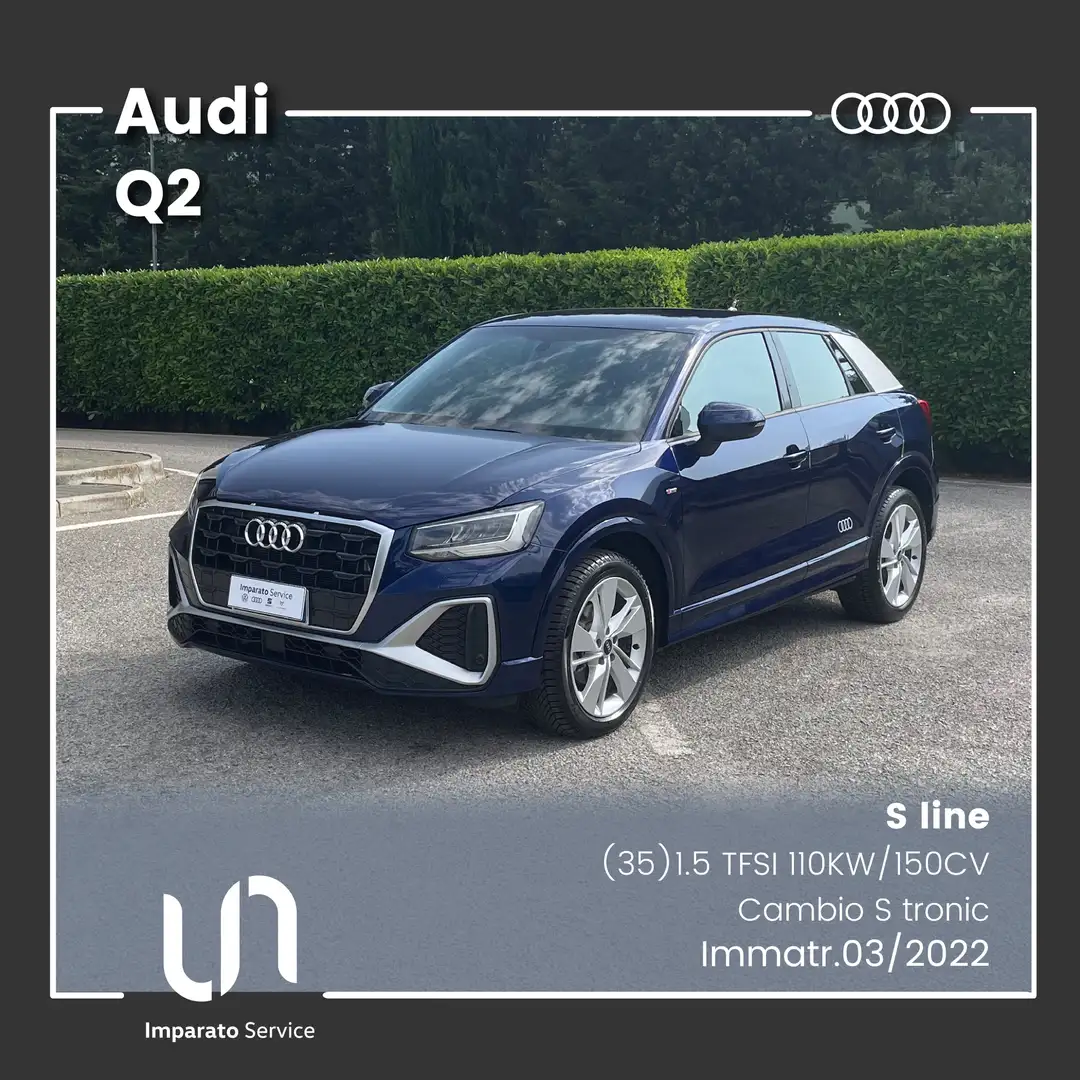 Audi Q2 (35) 1.5 TFSI S tronic S Line 110KW/150CV Blu/Azzurro - 1
