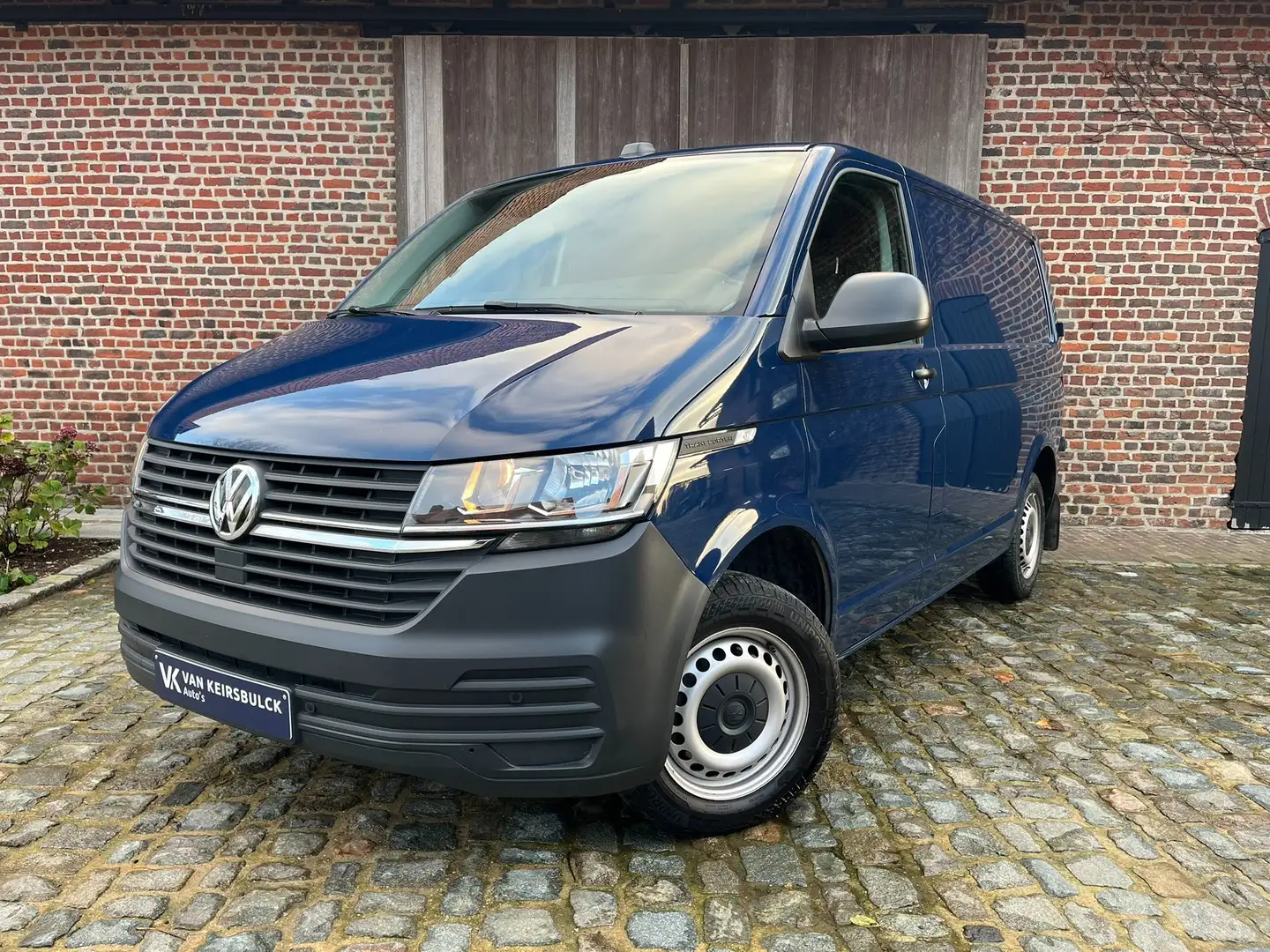 Volkswagen Transporter Carplay Navi Pdc Airco 3-Zit Facelift Blauw - 1