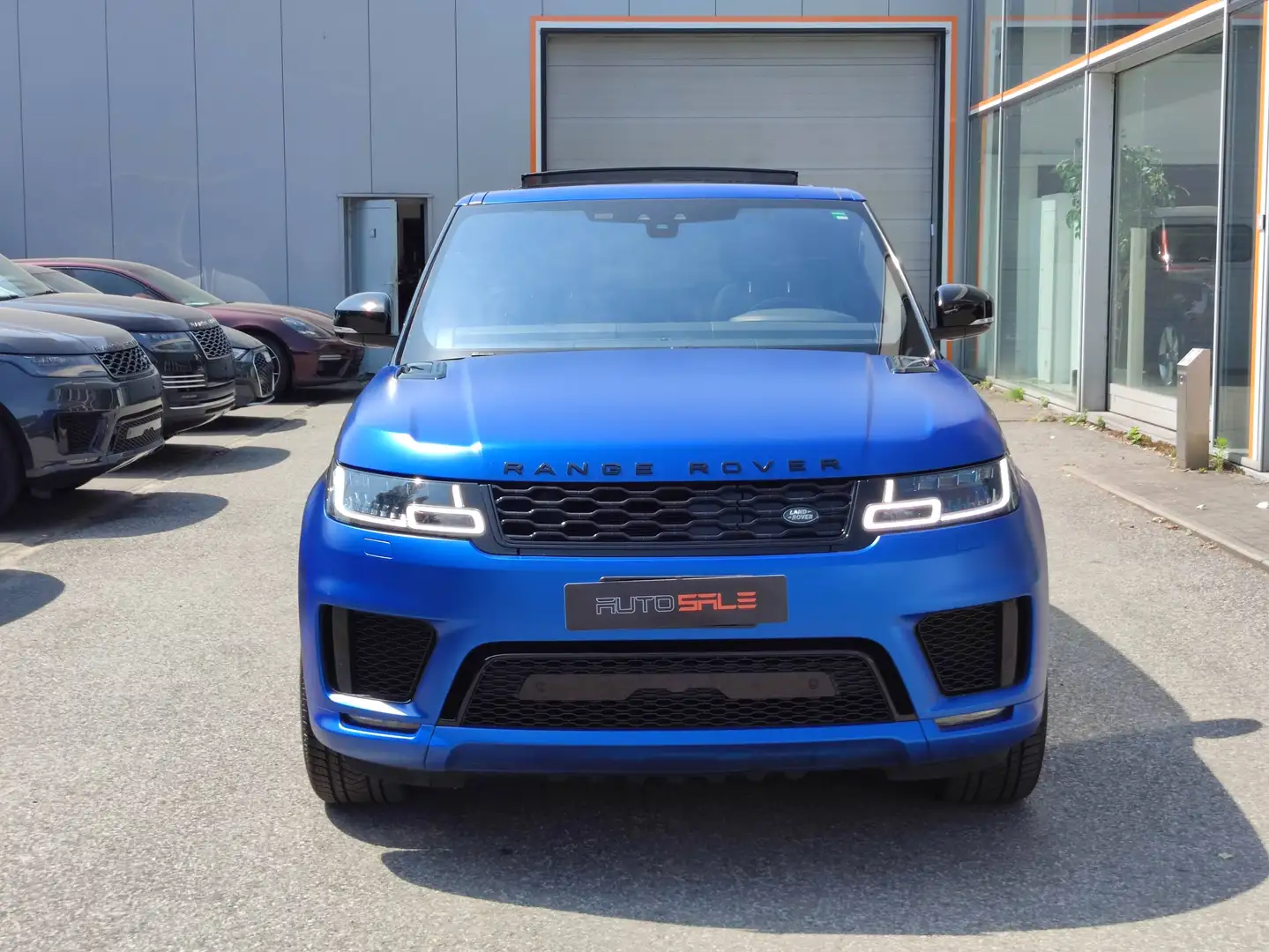 Land Rover Range Rover Sport P400e SVO matt/Panorama/Hifi Signature/TV screens Bleu - 2