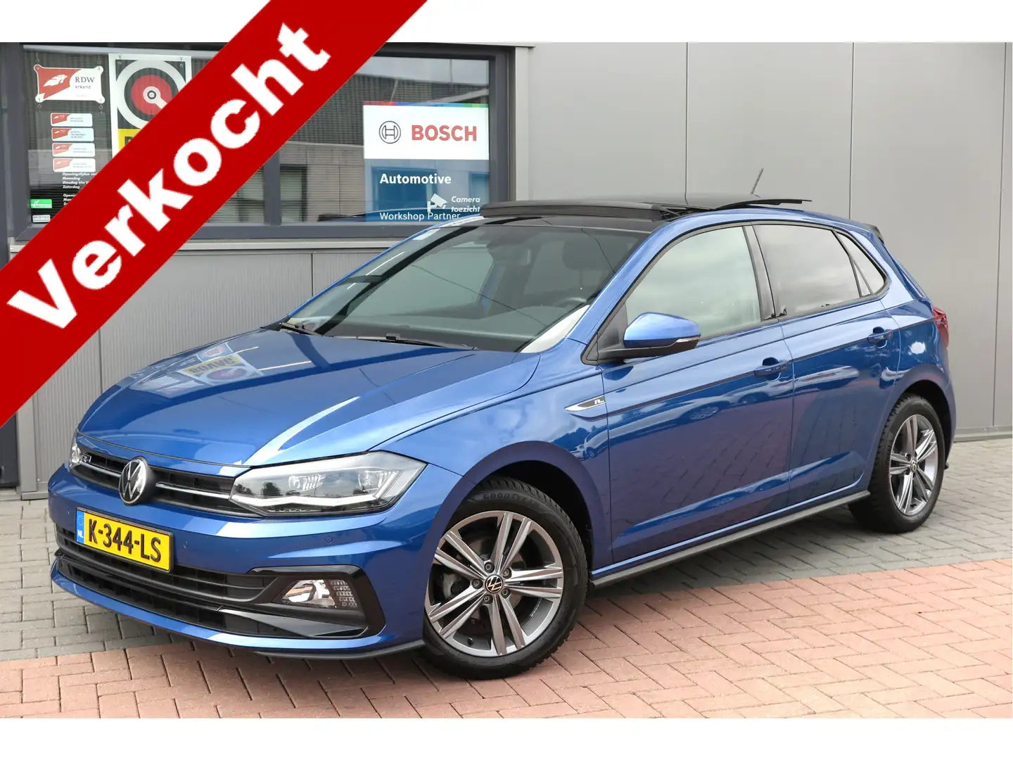 Volkswagen Polo 1.0 TSI 95pk 2x R-Line , Virtual cockpit, Panorama Bleu - 1