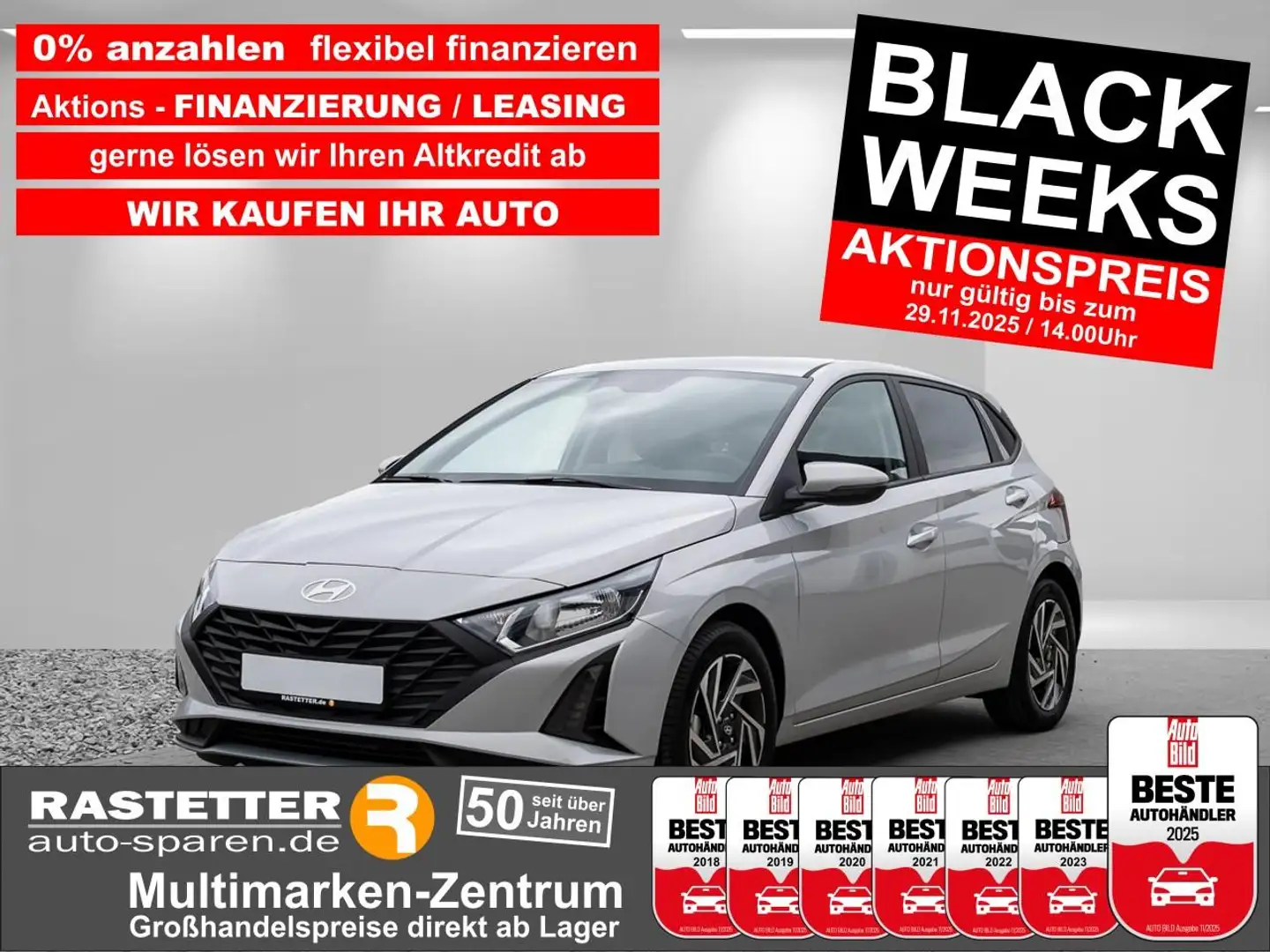 Hyundai i20 5Jahre+Navi+virtCP+Kamera+SHZ+PDC+Privacy+Klimaaut Gris - 1