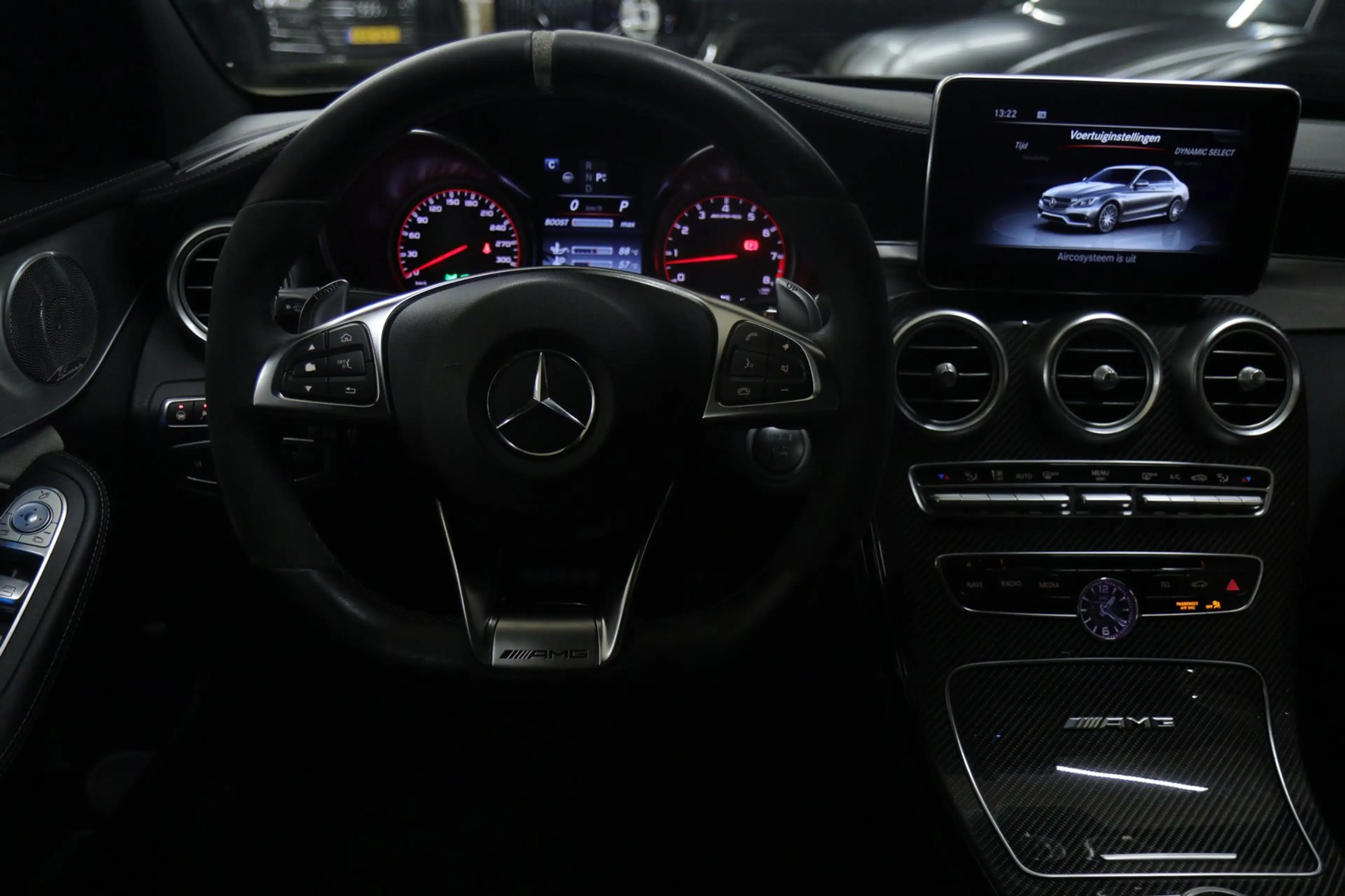 Mercedes-Benz C 63 AMG S 510PK PANO/HUD/MEMORY/BURM/360C/SFEER/LEER/KEYLE — photo 48