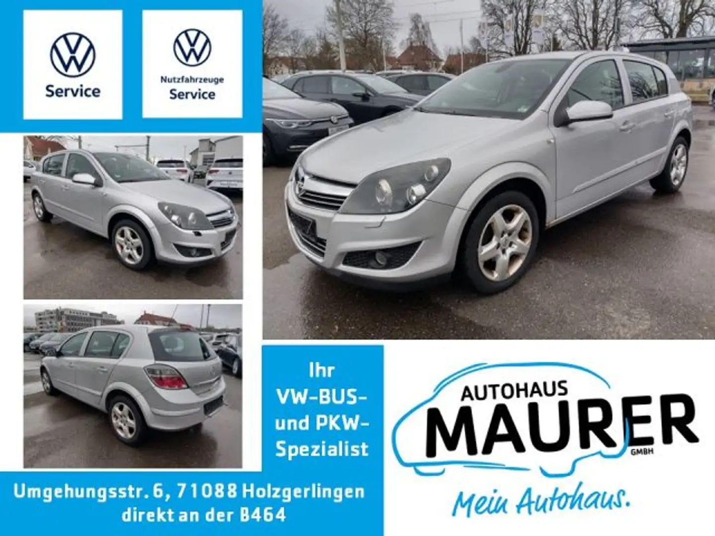 Opel Astra 1,6 Xenon Tempomat Radio/CD MP3 Klima Silber - 1