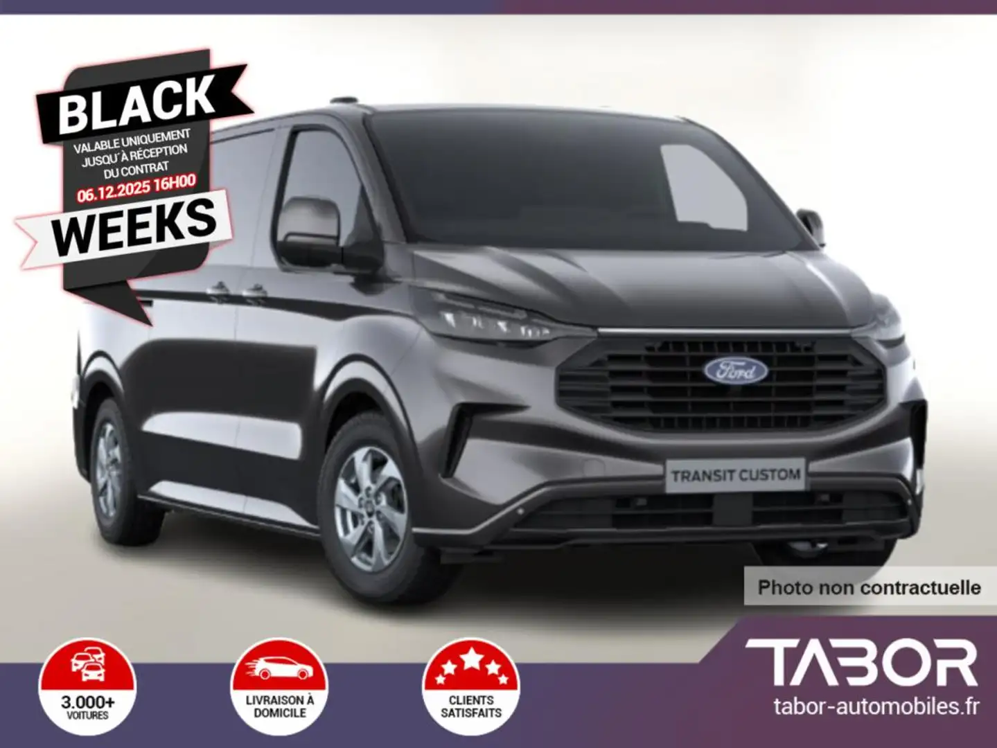 Ford Transit Custom TDCi 150 Limited 320 L2 LED Gris - 1