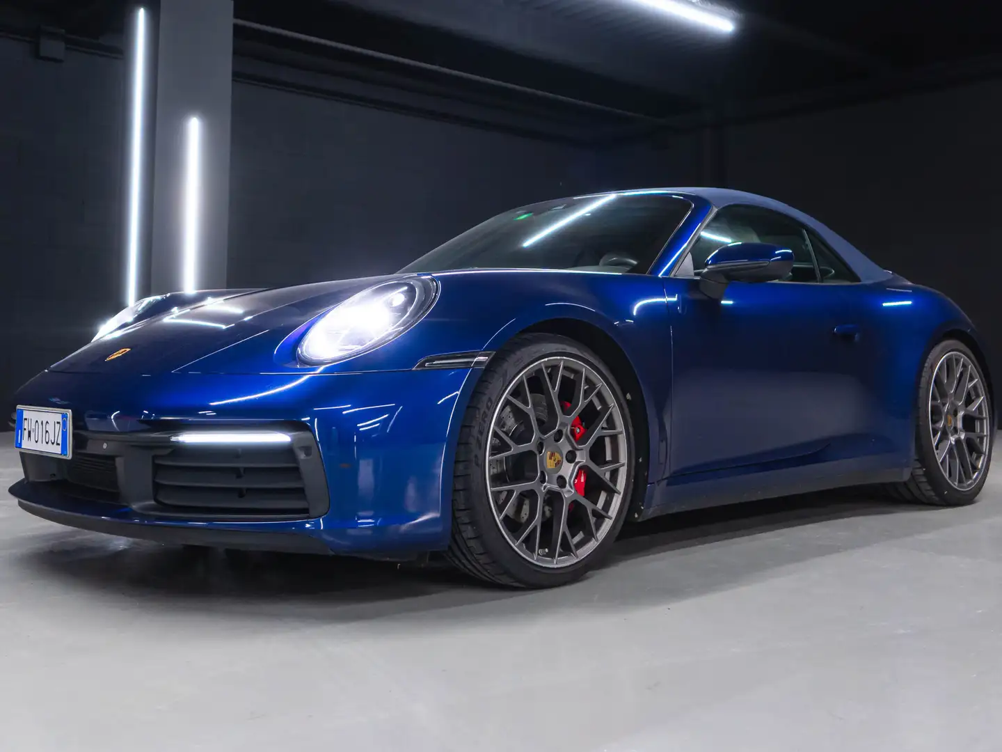 Porsche 911 911 Cabrio 3.0 Carrera 4S auto Blau - 1