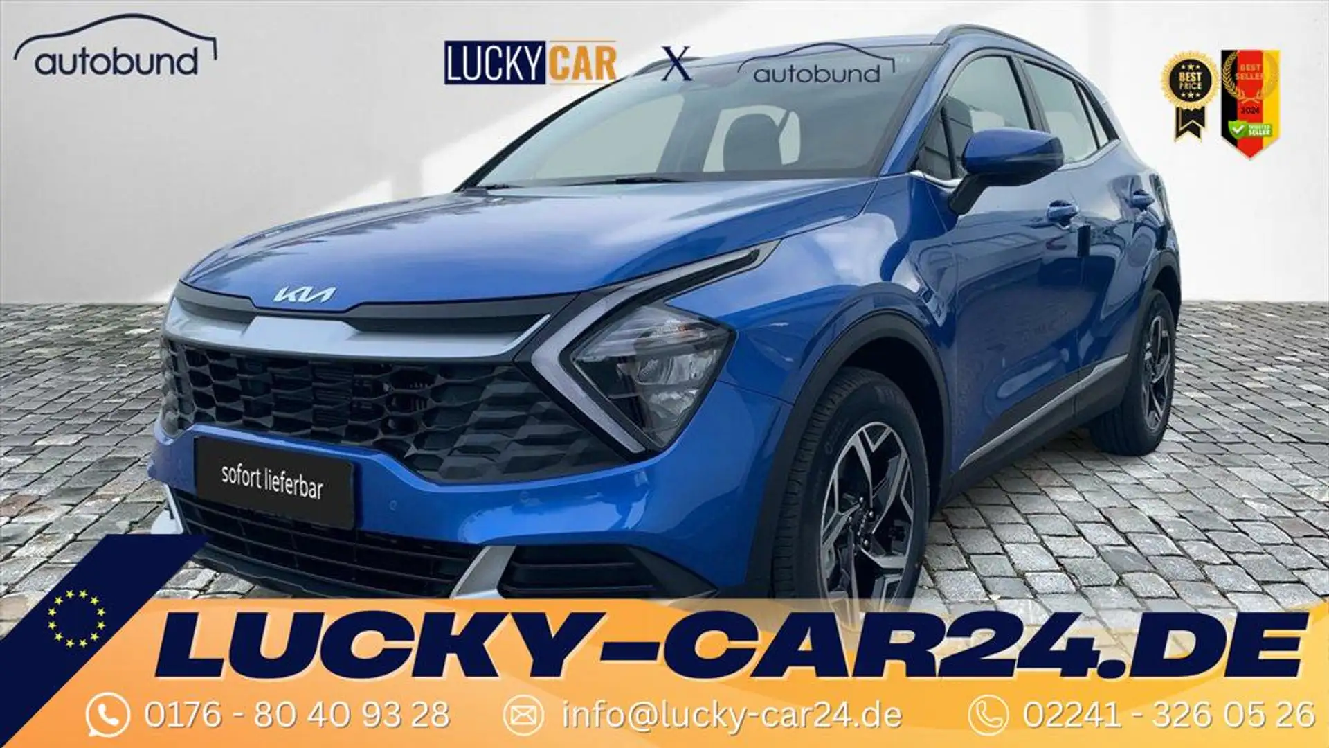 Kia Sportage URBAN V 1,6 T-GDI (MHEV) digital Cockpit LED Na... Bleu - 1