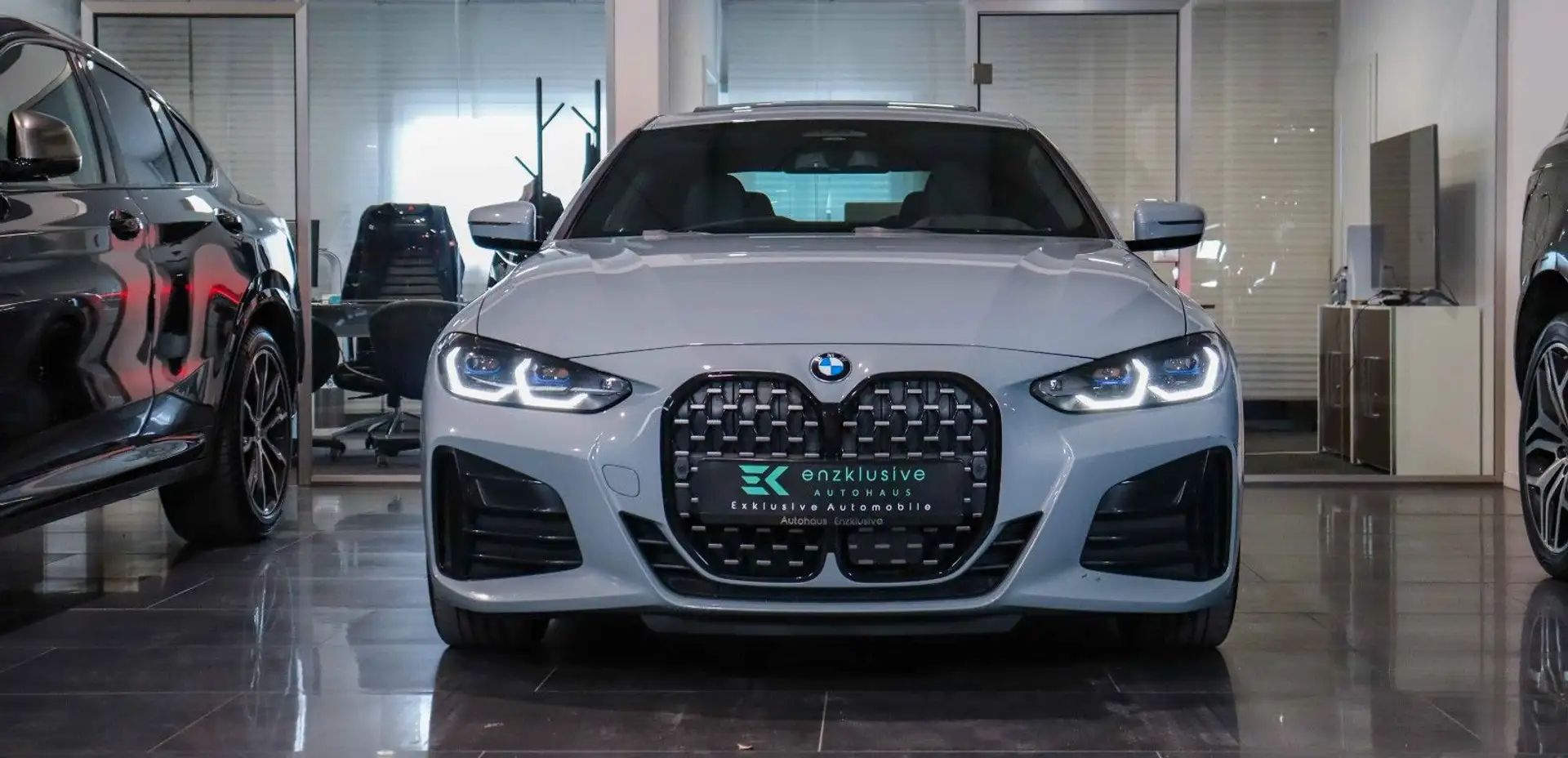 BMW M440d xD Coupé LASER*HuD*CARBON*GLASDACH*AHK*KAM Grau - 2